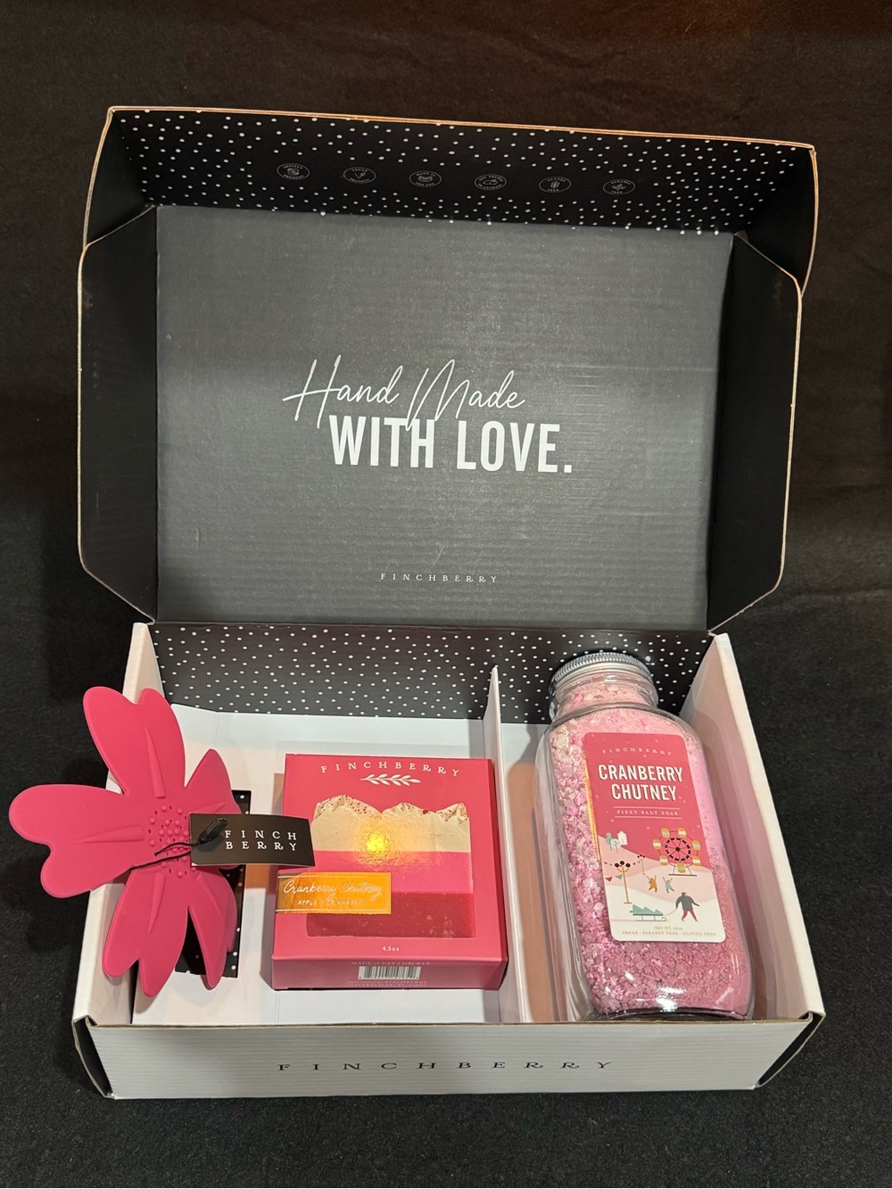 Cranberry Chutney Bath Gift Set — Pink